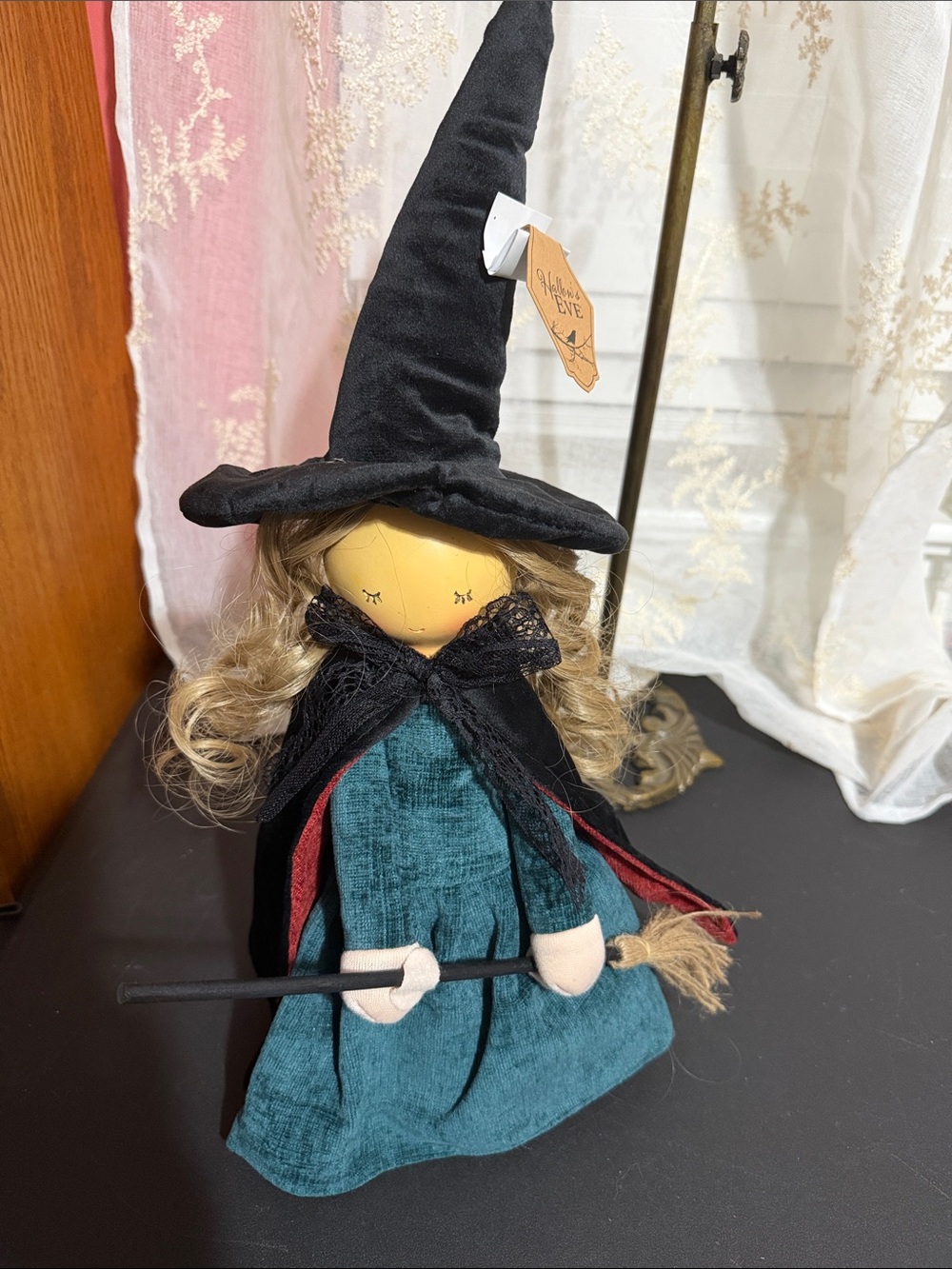 Hallow’s Eve Halloween witch weighted bottom decor